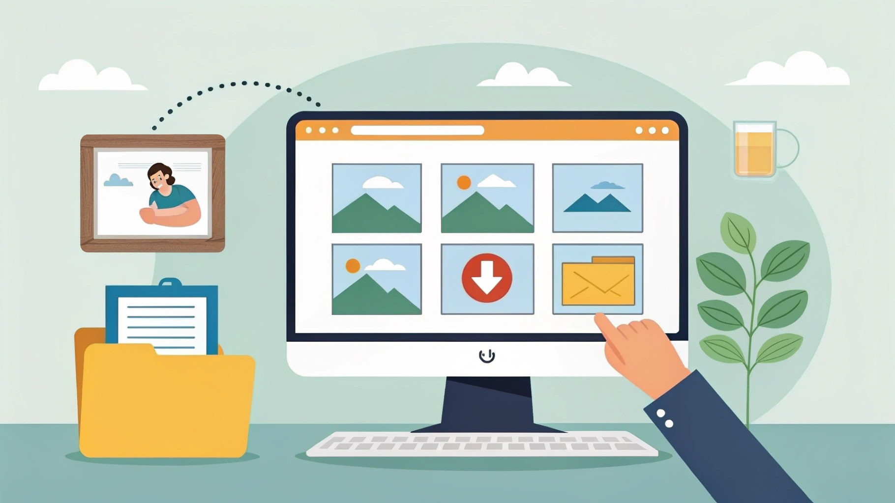 Download Images from Webpages Illustration